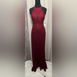 Shail K Red Embroidered Dress